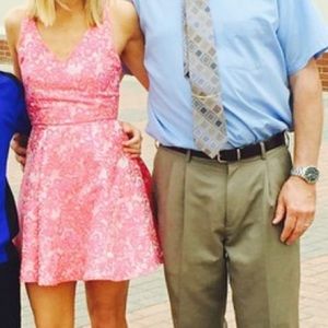 Pink Floral Dress